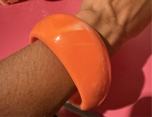 Load image into Gallery viewer, Wide orange bracelet
