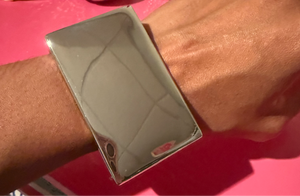 Sliver square cuff bracelet