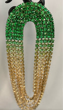 Load image into Gallery viewer, Green rhinestone ombres
