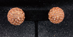 Peach Dome Earring