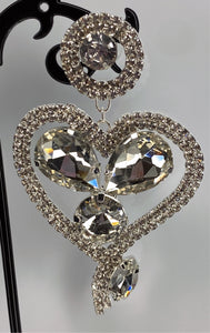 Crystal Heart Dangles