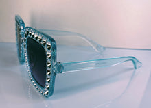 Load image into Gallery viewer, Blue Ice Bling Sunglasses (little girl size)
