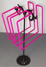 Load image into Gallery viewer, Pink Square Hoops
