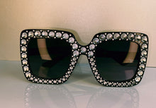 Load image into Gallery viewer, Black Bling sunglasses  (little girl size)
