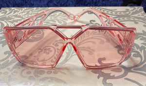 Pink Square Sunglasses