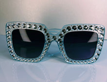 Load image into Gallery viewer, Blue Ice Bling Sunglasses (little girl size)
