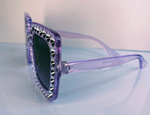 Load image into Gallery viewer, Pretty in Purple Bling Sunglasses  (little girl size)
